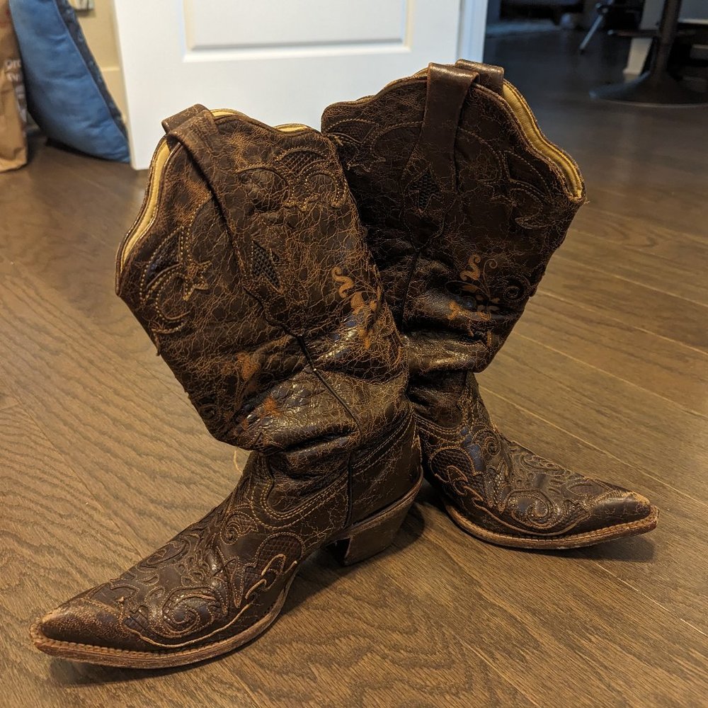Brown Leather Boots
